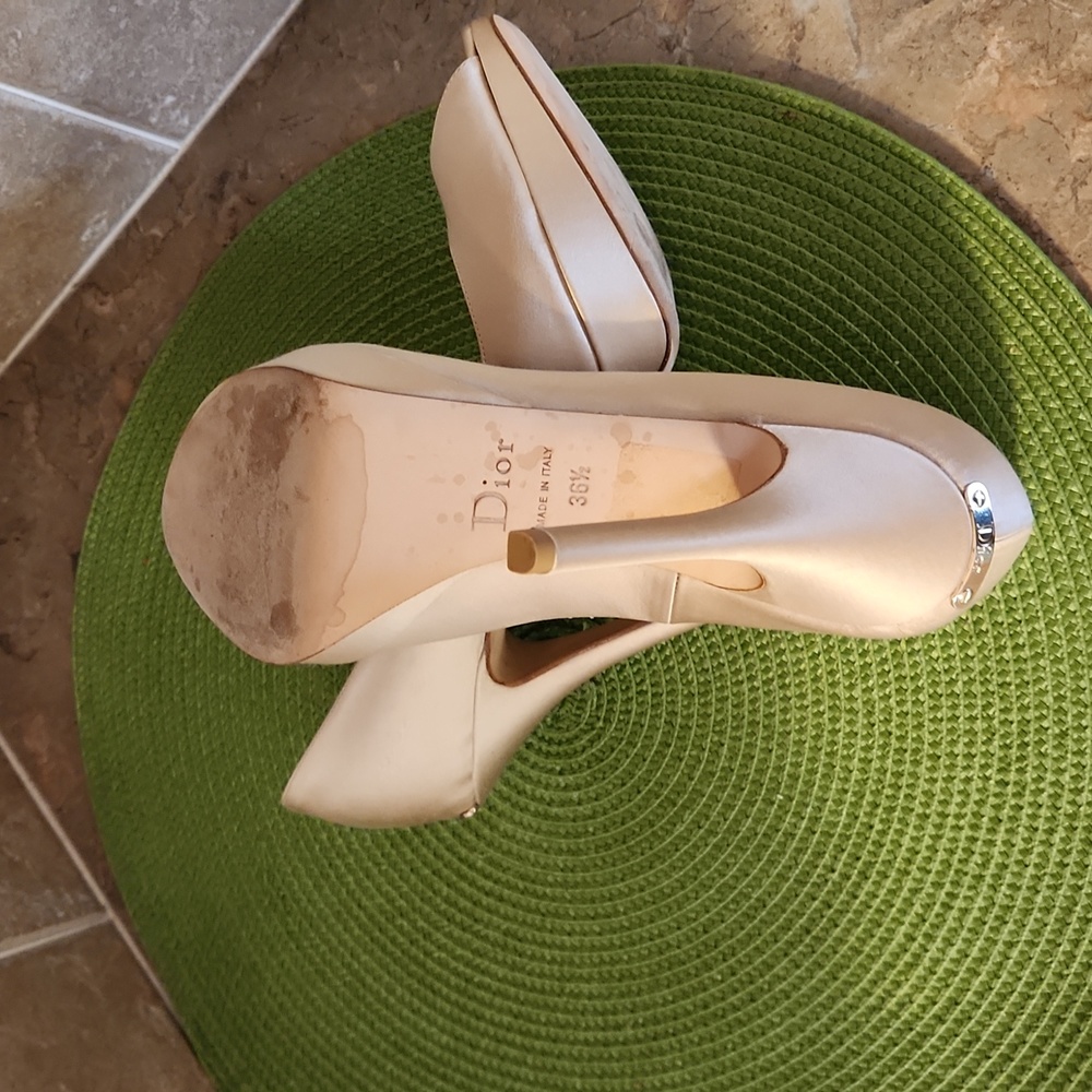 Christian Dior, Size 36 1/2, Color Champagne - Picture 2 of 2